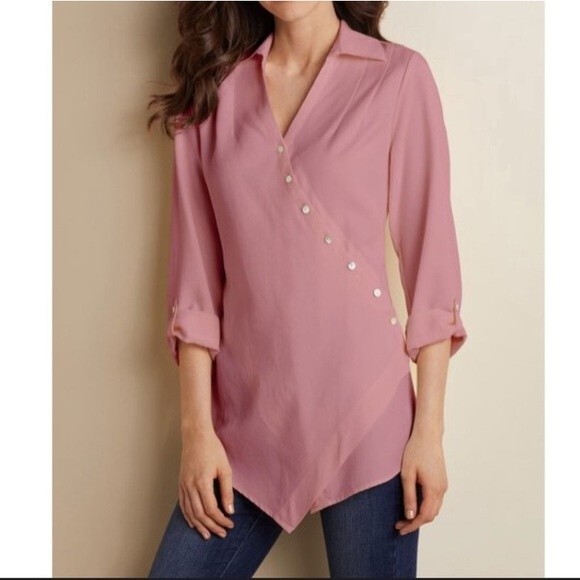 Soft Surroundings Washed Tencel Tunic PS‎ - Picture 1 of 6